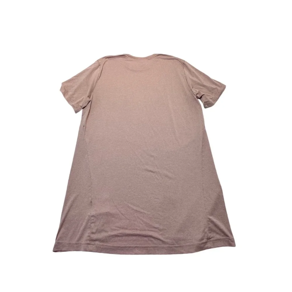 Nike Dri-FIT Mens Training Shirt Large Mauve Pink Short Sleeve Athletic Tee